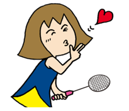 Girl badminton club of the flame Part 4 sticker #10830544