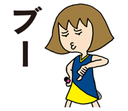 Girl badminton club of the flame Part 4 sticker #10830546