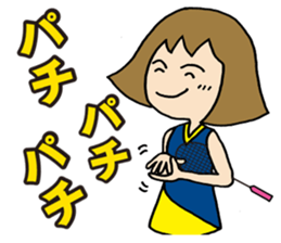 Girl badminton club of the flame Part 4 sticker #10830549
