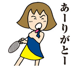 Girl badminton club of the flame Part 4 sticker #10830550