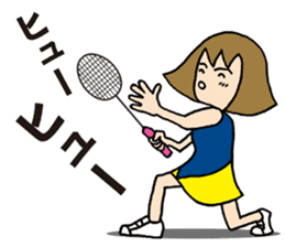 Girl badminton club of the flame Part 4 sticker #10830551