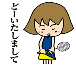 Girl badminton club of the flame Part 4 sticker #10830553