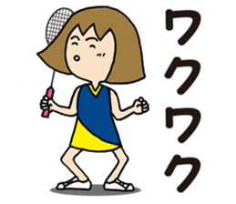 Girl badminton club of the flame Part 4 sticker #10830555