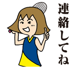 Girl badminton club of the flame Part 4 sticker #10830565