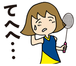 Girl badminton club of the flame Part 4 sticker #10830571