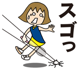 Girl badminton club of the flame Part 4 sticker #10830574