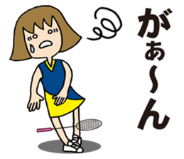 Girl badminton club of the flame Part 4 sticker #10830576