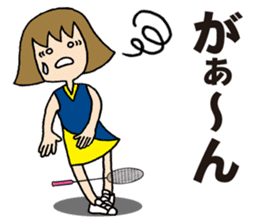 Girl badminton club of the flame Part 4 sticker #10830576