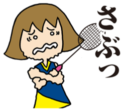Girl badminton club of the flame Part 4 sticker #10830577