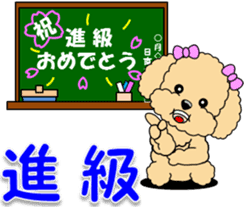 Congratulations sticker of Toy Poodle sticker #10830911