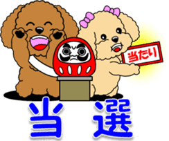 Congratulations sticker of Toy Poodle sticker #10830933
