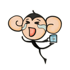 Monkeys love bananas sticker #10831264