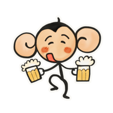 Monkeys love bananas sticker #10831269