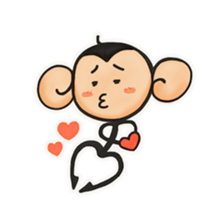 Monkeys love bananas sticker #10831271