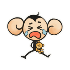 Monkeys love bananas sticker #10831272