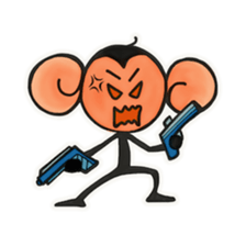 Monkeys love bananas sticker #10831273