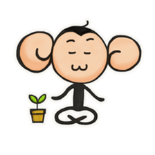 Monkeys love bananas sticker #10831275