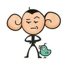 Monkeys love bananas sticker #10831277