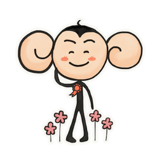 Monkeys love bananas sticker #10831278