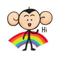 Monkeys love bananas sticker #10831279