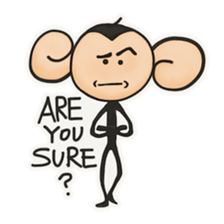 Monkeys love bananas sticker #10831283