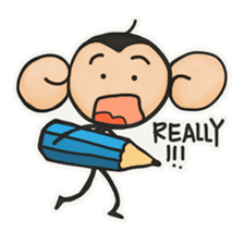 Monkeys love bananas sticker #10831285