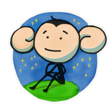 Monkeys love bananas sticker #10831286