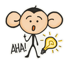 Monkeys love bananas sticker #10831288