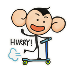 Monkeys love bananas sticker #10831289