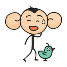 Monkeys love bananas sticker #10831291