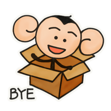 Monkeys love bananas sticker #10831293