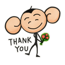 Monkeys love bananas sticker #10831294