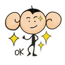 Monkeys love bananas sticker #10831296