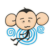 Monkeys love bananas sticker #10831297