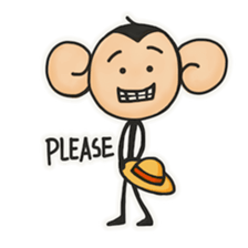 Monkeys love bananas sticker #10831298