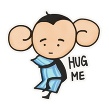 Monkeys love bananas sticker #10831299