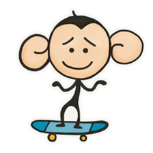 Monkeys love bananas sticker #10831303