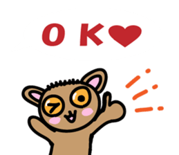 Yurukawa balloon tarsier sticker #10831665