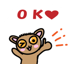 Yurukawa balloon tarsier sticker #10831665
