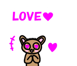 Yurukawa balloon tarsier sticker #10831696