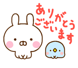 Rabbit Usahina & Penguin Yurukeigo sticker #10831750