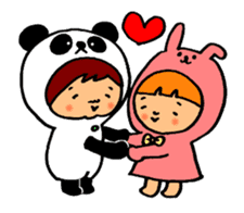 Kigurumi is the panda. sticker #10832342