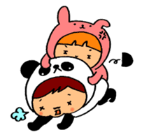Kigurumi is the panda. sticker #10832343