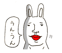 The Face (Cat & Panda & Rabbit & Bear) sticker #10833584