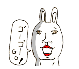 The Face (Cat & Panda & Rabbit & Bear) sticker #10833585