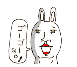 The Face (Cat & Panda & Rabbit & Bear) sticker #10833585