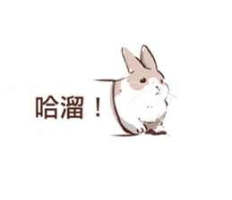 Adorable bunny's 2 sticker #10833626