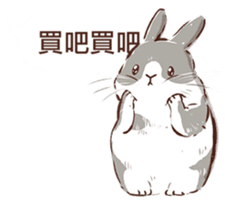Adorable bunny's 2 sticker #10833639