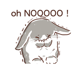 Adorable bunny's 2 sticker #10833642
