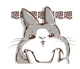 Adorable bunny's 2 sticker #10833648